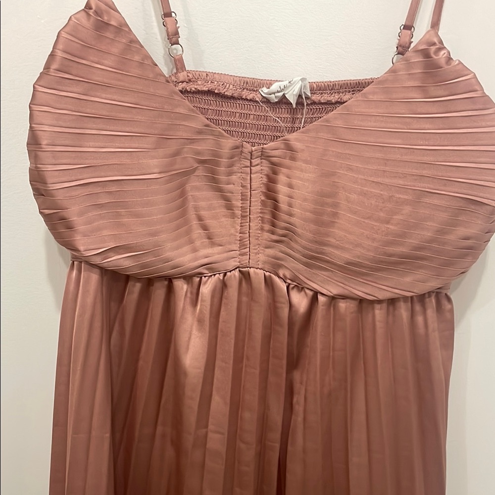 Elegant Mauve Maxi Dress small